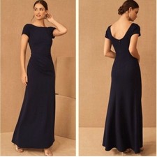 BHLDN Matisse Cap Sleeve Maxi Sheath Dress Size 18