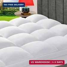 Queen Mattress Topper, Extra Thick Pillow Top Mattress Pad for Back Pain