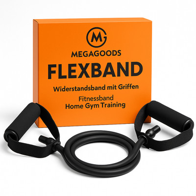 Resistance Band with Handles Fitness Band Home Gym Training DE.