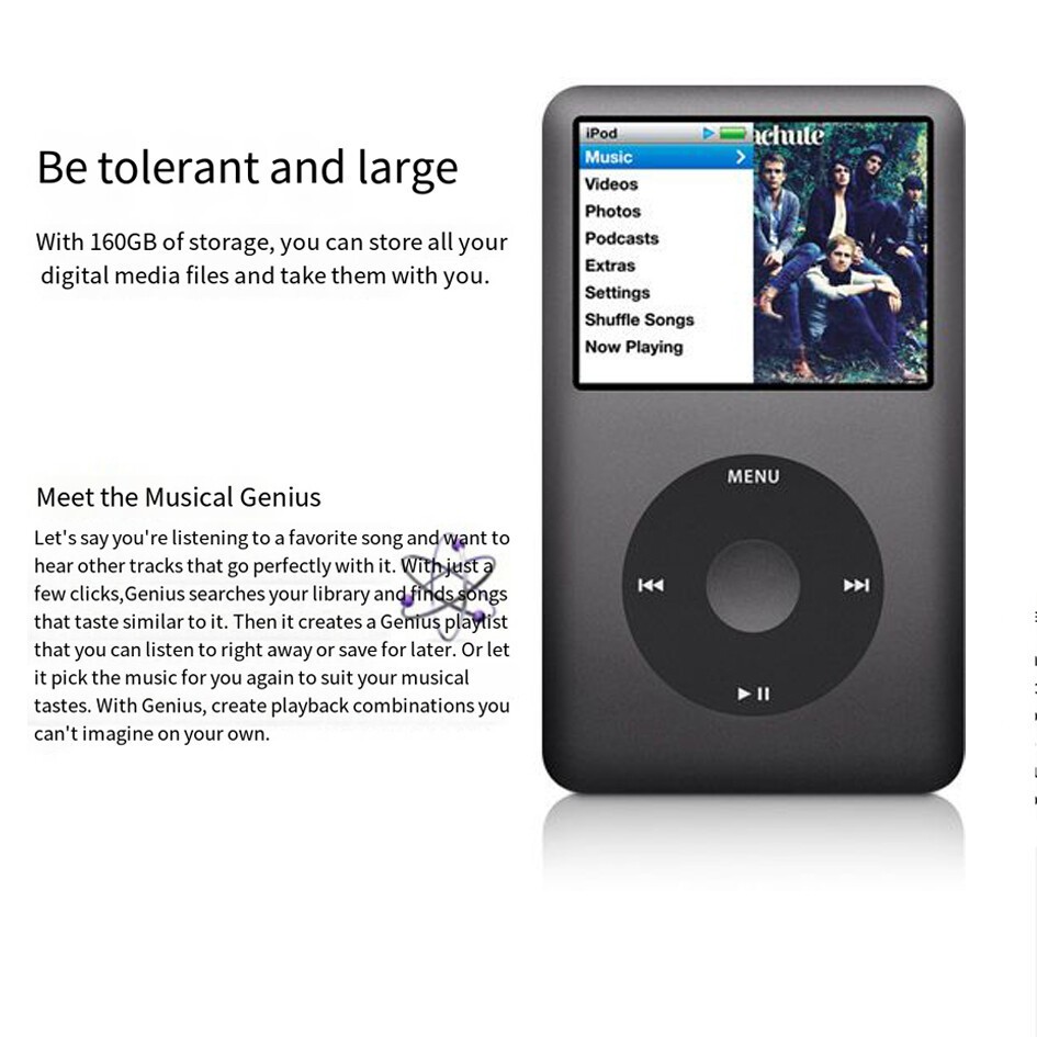 🔥NEW, Apple iPod Classic 6th Generation Black 120GB -Fast