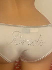Victoria's Secret Vintage 2007 Sexy Little Things Bride Cheeky Hipster S Panty 