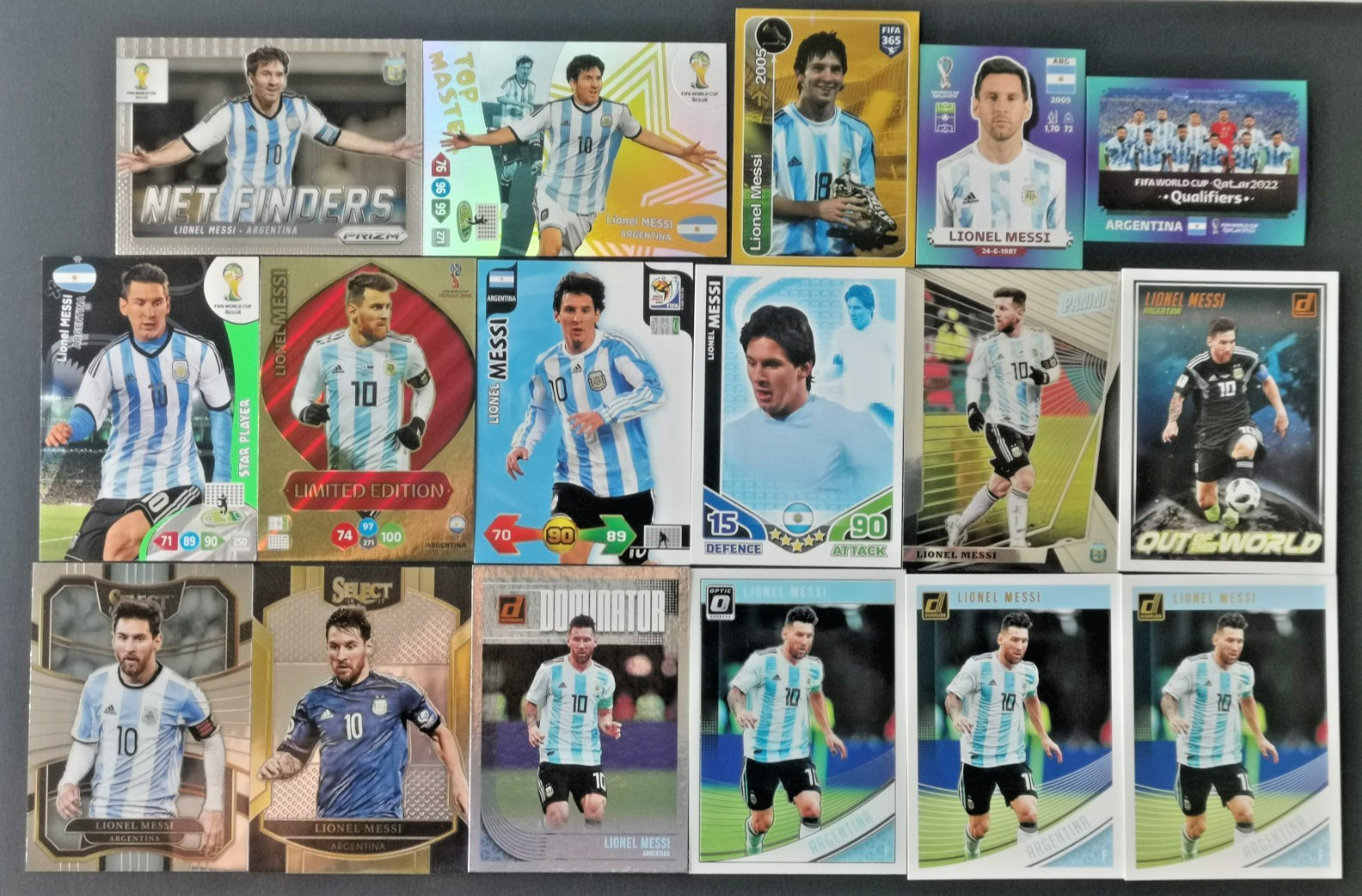 Lionel Messi 2014 Panini Prizm World Cup Net Finders, Star Player, Top Master