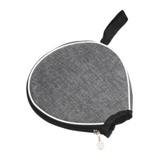 Ping Pong Paddle Case Table Tennis Racket Case Half Soft Cover Bag, Grey