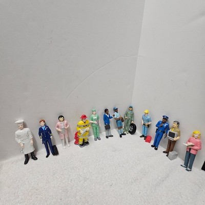 Lakeshore Learning Community Block Play People Workers Career 12 Figures EUC