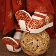 Hanfu Embroidered shoes Cosplay Chinese Princess wedding shoes