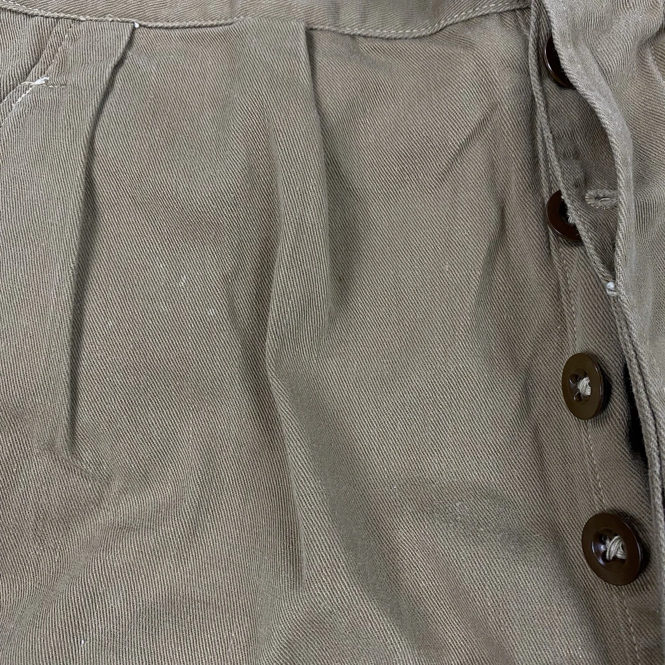 老式 ALFRED POLIKOFF 裤钻卡其色 10 1952 1950 年英国军队 — 第 3/4 张图片