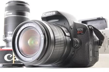 Canon EOS Kiss X6i DSLR Camera w/55-250mm,18-55mm Lens *Near Mint 6850shot #5196