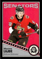 2019-20 O-Pee-Chee Retro Black Border Maxime Lajoie 062/100 Ottawa Senators #433