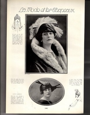 1920 Theatre - Kitty Gordon/ Edith King  Original print only
