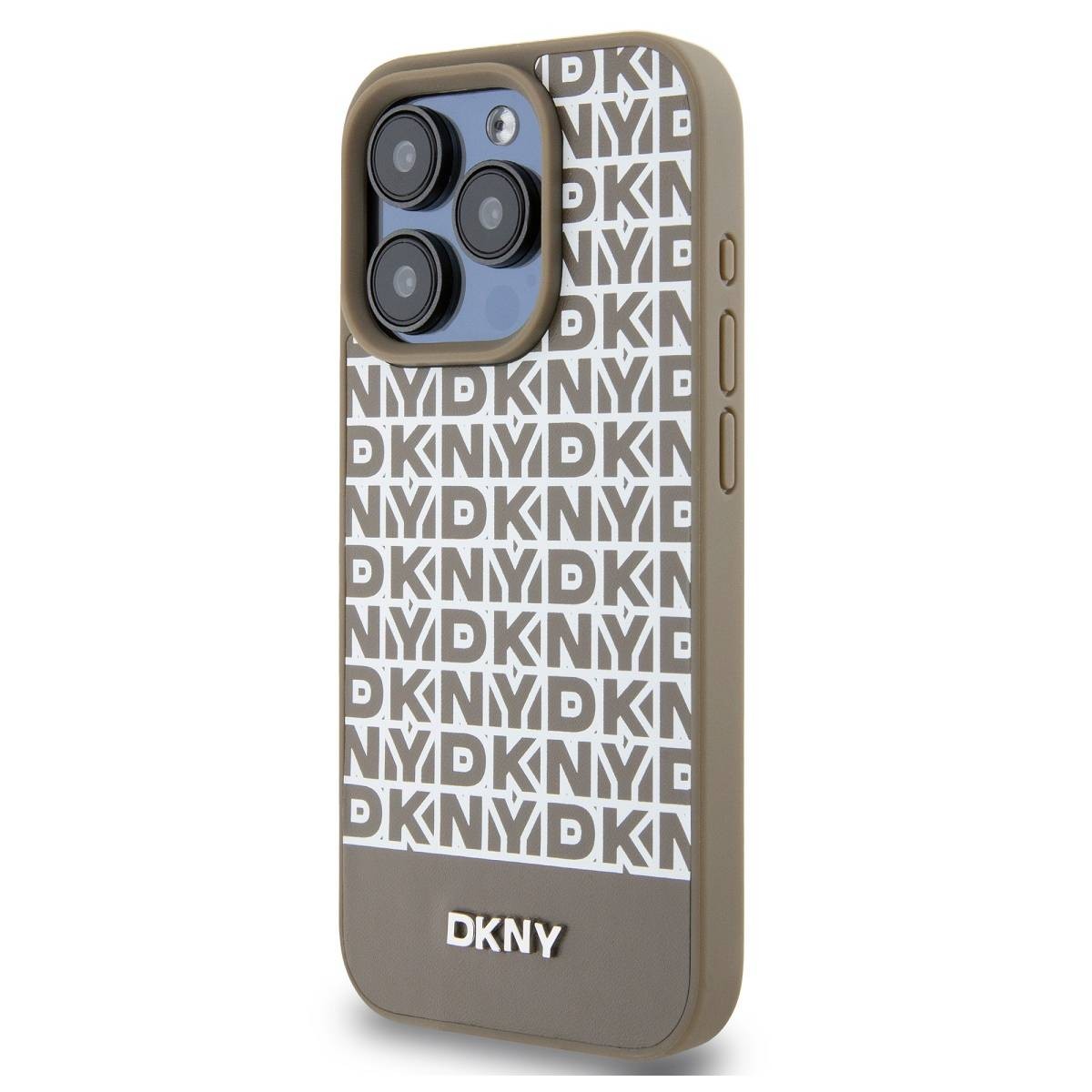 Coque DKNY pour iPhone 15 Pro Max Marron avec sangle intégrée - 4