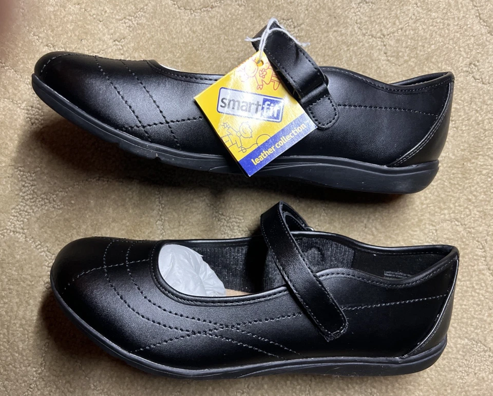 Smart Fit Girls Leather "Mollie" Mary Janes  Shoes Black Size 5.5 - Image 4 of 4