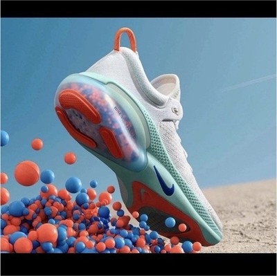 Nike Joyride Run Men's Running Shoes White Light Blue Orange US 11.5 Breathable