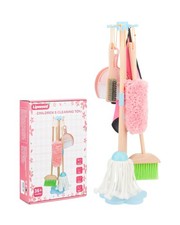 Kids Cleaning Set, Wooden Toddler Broom Set for Housekeeping, 7 Pie... Fast Ship