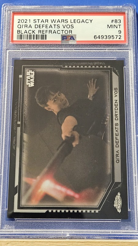 Qi'ra Defeats Vos - 2021 Star Wars Chrome Legacy Black Refractor PSA 9 #1/10