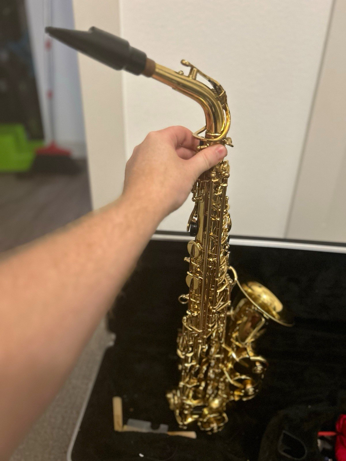 Stephanhouser Alto Saxophone Brass Body Gold Lacquered Closed Hole w/ Case