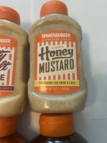NEW Whataburger 4-Pack Sauce Bundle Patty Melt Honey Mustard Buffalo Swt & Spicy - Picture 5 of 9
