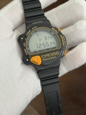 Raro orologio sportivo digitale uomo Seiko Cross Training S610-4000 vintage JDM anni '90