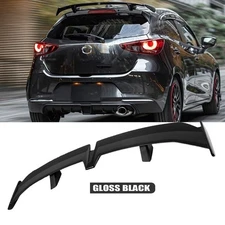 55" Rear Trunk Spoiler PRO Racing Rear Wing Black For Mazda 2 3 5 6 CX-3 CX-5