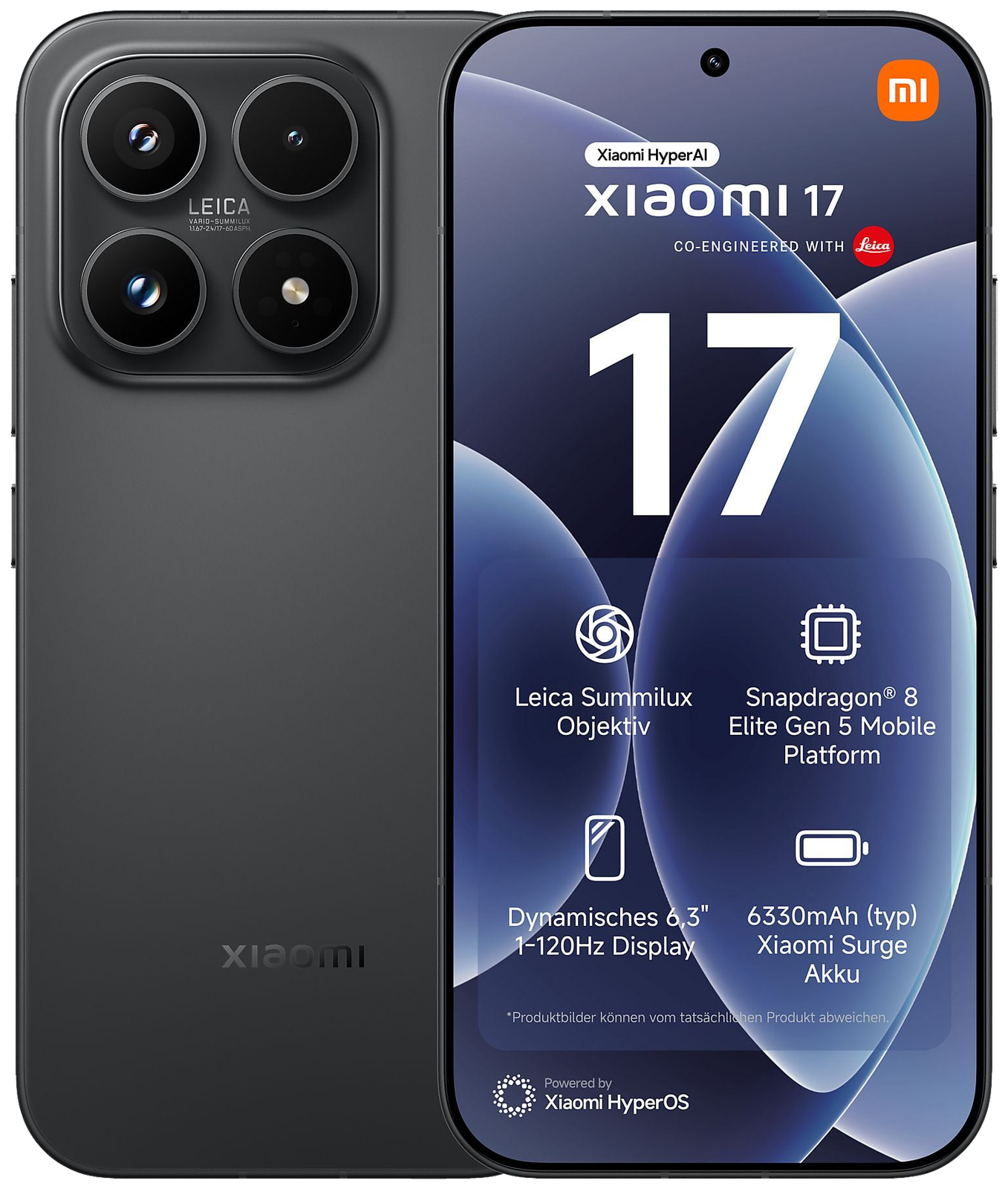 Xiaomi 17 5G 6,3"" 12+512GB Schwarz NEU versiegelte OVP Rechnung m.ausgw.Mwst DHL - Bild 13