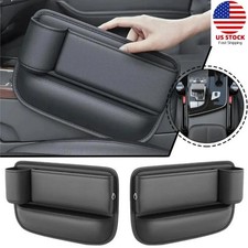 2PACK Car Seat Gap Filler Organizer with Cup Holder Universal Car Storage Box