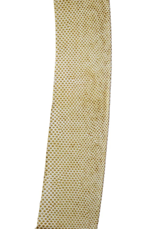 Judith Leiber Womens Embossed Leather Turn Lock Closure Belt Yellow Size M - Image 3 of 4