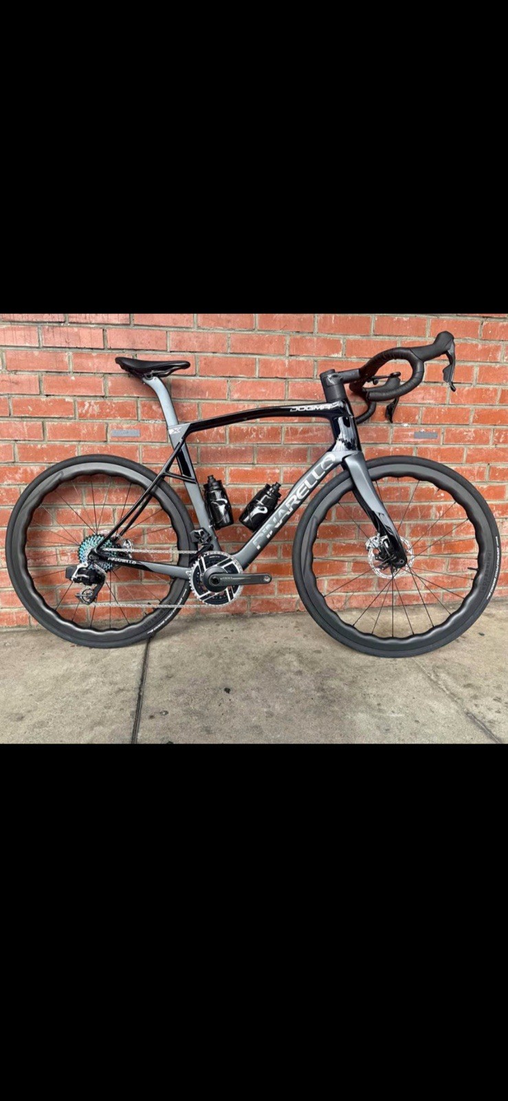 2025 PINARELLO DOGMA X Frameset 57.5cm BLACK With Telon Ultra Light Handlebar