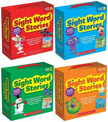 Sight Word Stories Readers Collection Levels A B C D Beginning Learn to Read