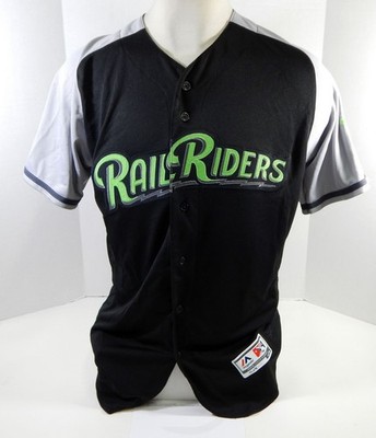 2018 Scranton Wilkesbarre Railriders Billy Mckinney #39 Spiel Used Schwarz Jersy