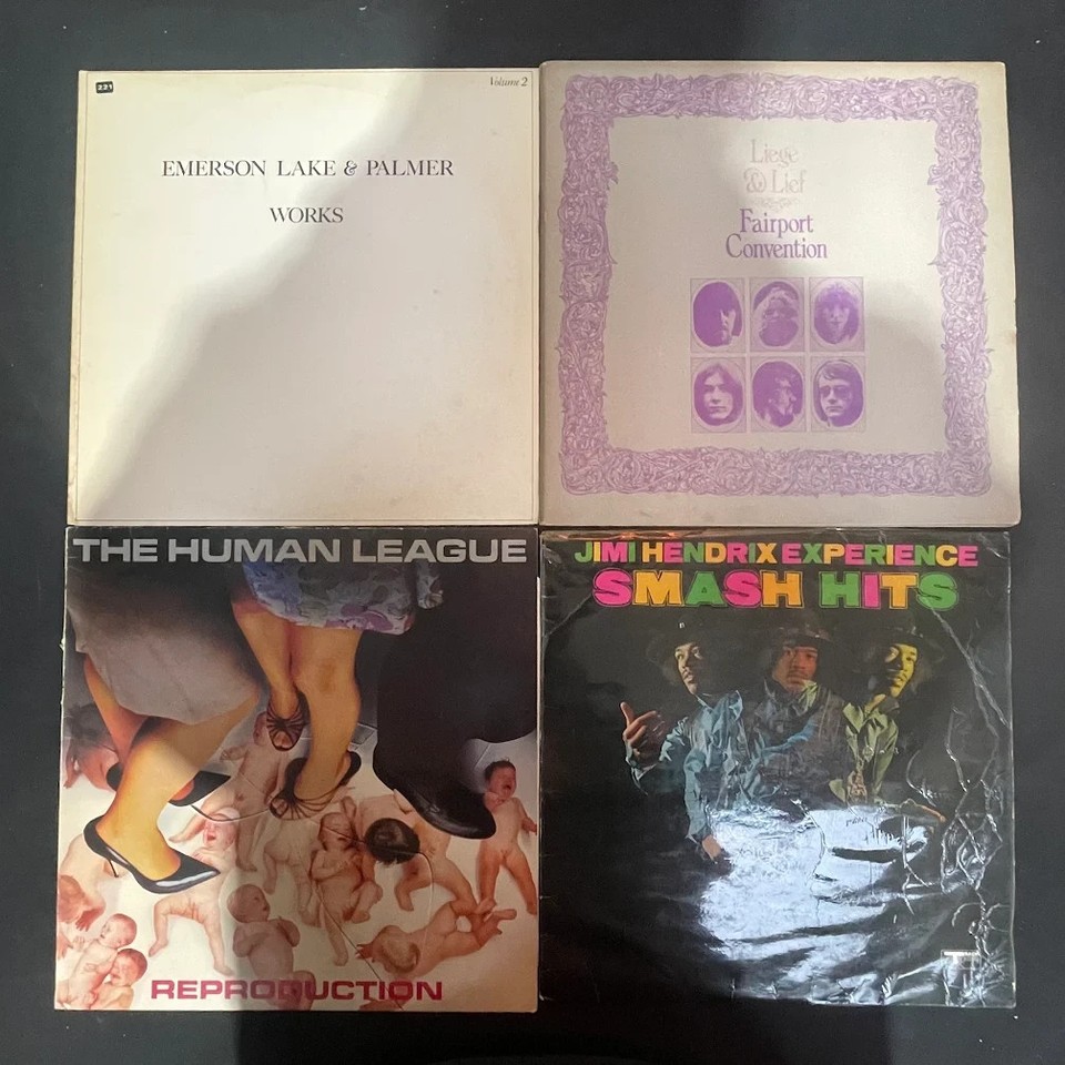 Pop Rock 40 x Vinyl Record LP Job Lot Eagles Jimi Hendrix The Rolling ...