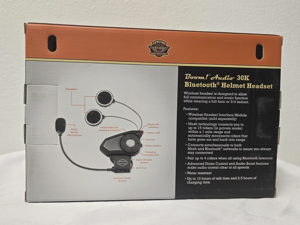 Harley-Davidson Boom! Audio 30K Bluetooth Healmet-Headset Single