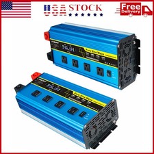 3000W 6000W Pure Sine Wave Power Inverter 12V 24V DC to 110V AC Converter Camp