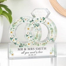 Personalised Wedding Gifts For Bride and Groom Mr & Mrs Wedding Day Present