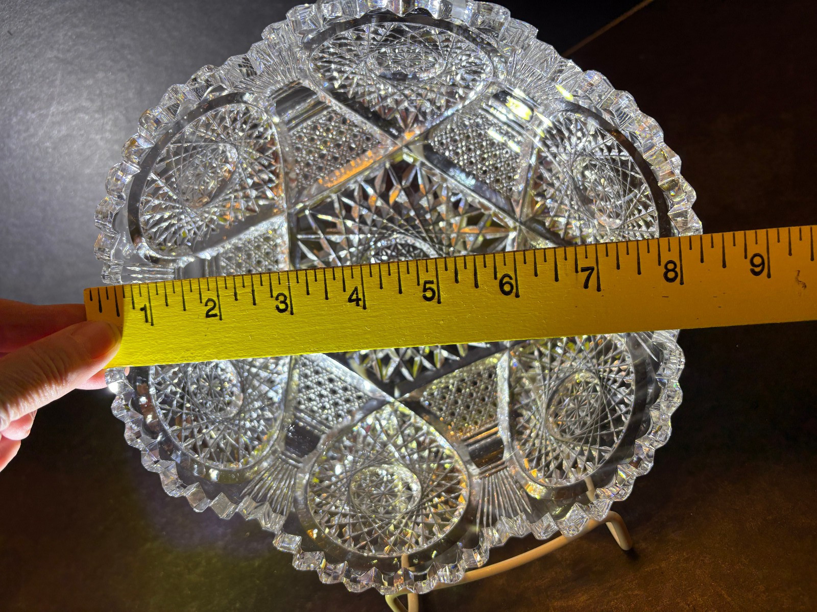 ABP,  American Brilliant, Cut Glass BOWL,  STUNNING!