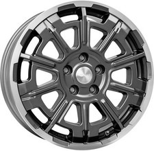 4x Alufelgen BROCK B45 Himalaya Grey Voll-Poliert (HGVP) 7,5x18 ET47 LK6 130 18