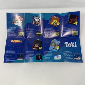 Nintendo NES Toki Manual Poster Styrofoam Box Complete Tested Authentic CIB Tait