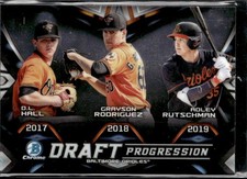 2019 Bowman Draft D.L. Hall / Grayson Rodriguez / Adley Rutschman #DPR-BAL