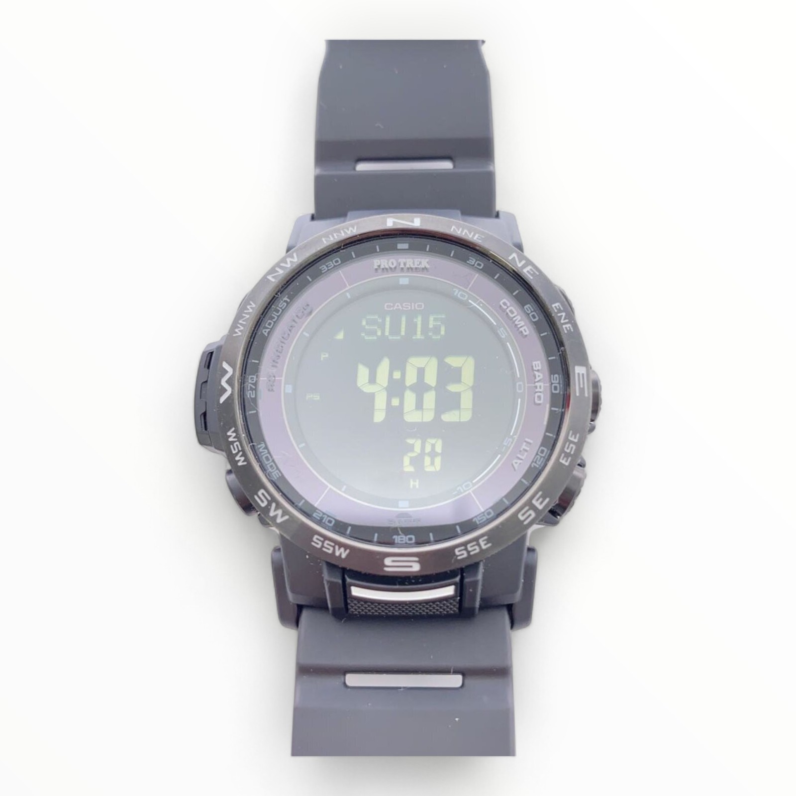 CASIO PRO TREK Digital Solar Watch Black Authentic Men H:1.54” W:1.54” 2649