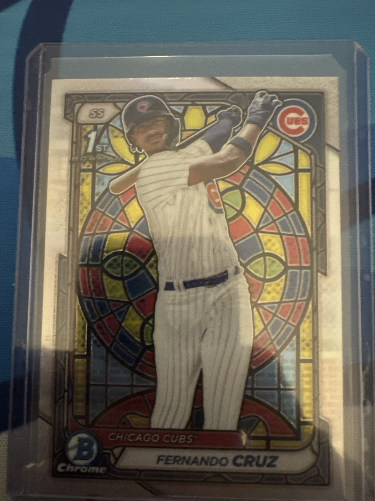 2024 Bowman Chrome - 1st Bowman - Fernando Cruz BCP-197 Etched In Glass