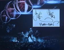 MUSE Signed 14x11 Photo Display BLACK HOLES AND REVELATIONS & DRONES COA