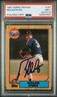 1987 Topps Tiffany Nolan Ryan Signed Baseball Card PSA 7 DNA Certified 10 HOF