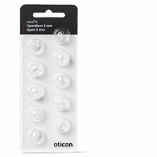 OEM Oticon minifit Open Bass 5mm Hearing Aid Domes / Tips **USA SELLER** 10 Pack