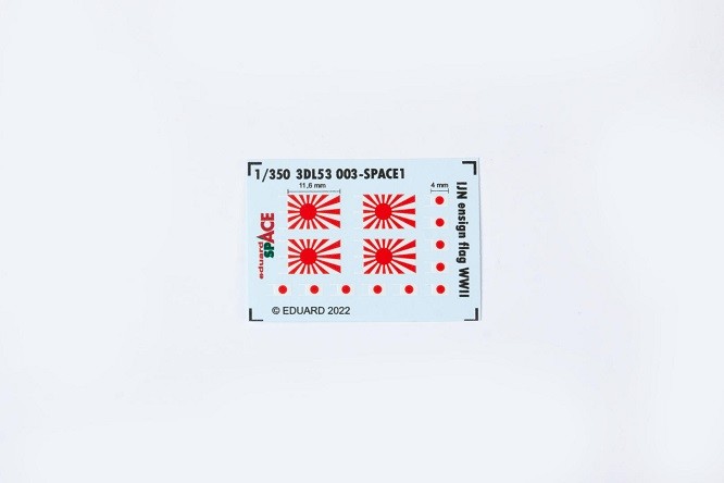 Eduard Accessories 3DL53003 - 1:350 IJN Ensign Flag WWII Space - New