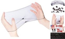 20PCS of Black Hair Net Invisible Elastic Edge Mesh Stretchable Hair Nets for