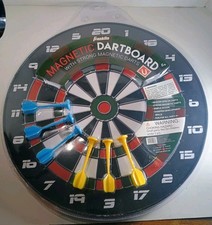 Magnetic Dart Set With 16 Inch Dartboard and 6 Darts by Franklin Sports NEW 