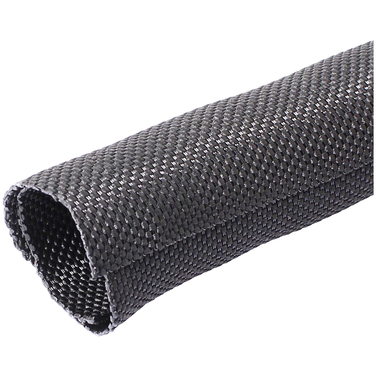 Quadrios Braided Hose Black Polyester 8-9mm Weather-Proof