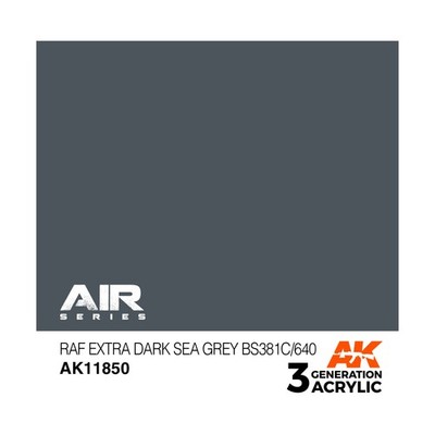 AK Paint RAF Extra Dark Sea Grey BS381C/640 New