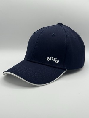 BOSS Hugo Boss Cotton Baseball Cap Navy Blue