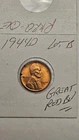 wheat penny 1944D LINCOLN CENT RED BU 1944-D NICE RED UNC DETAILS LOT #B