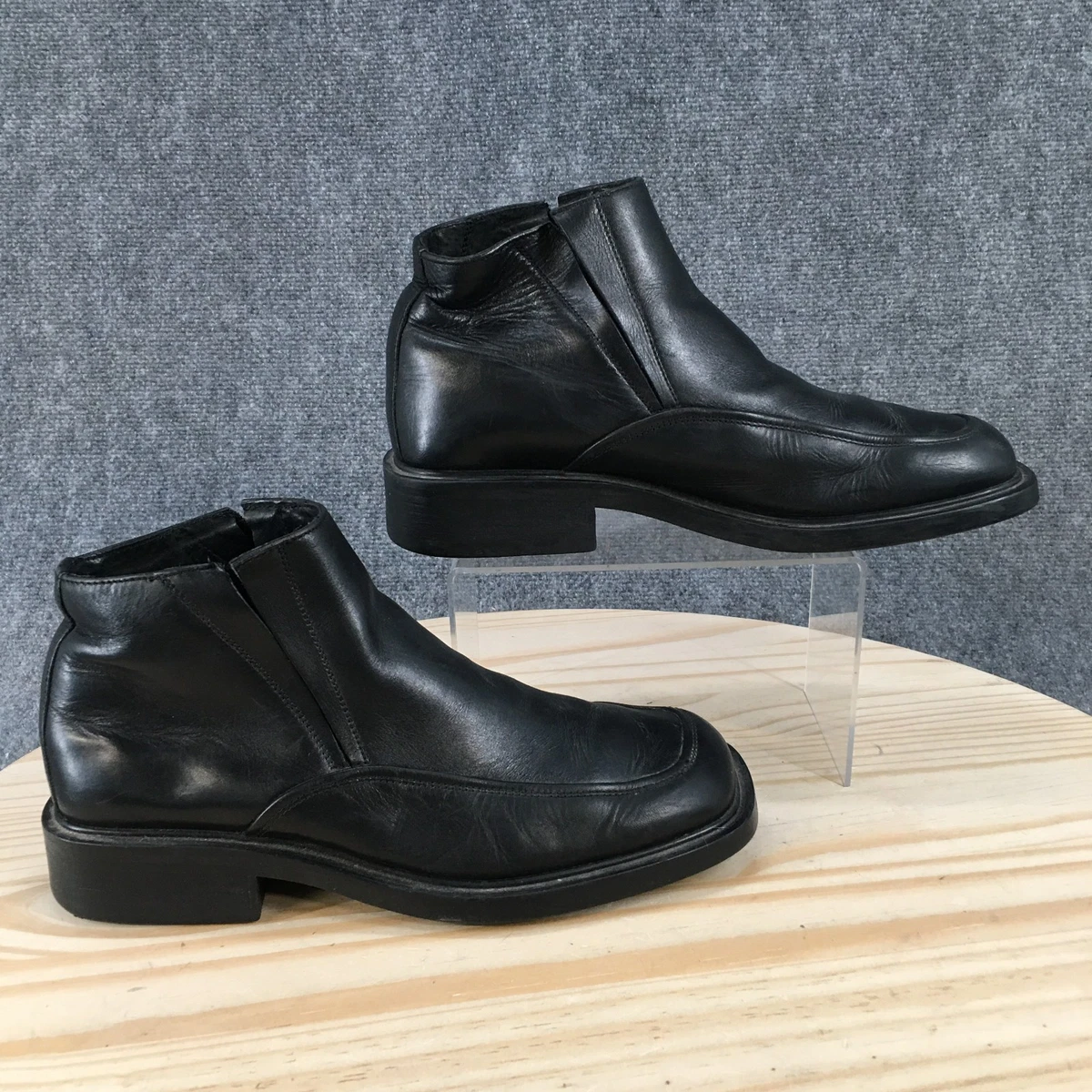 Kenneth Cole Reaction Parker Chukka Boots – Men’s 10.5 – Black – NEW Vintage Kenneth Cole Reaction Mens Black Leather Lace up  main image 4