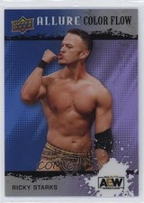 2022 Upper Deck Allure AEW Color Flow Blue Purple /199 Ricky Starks #R-36 13ib